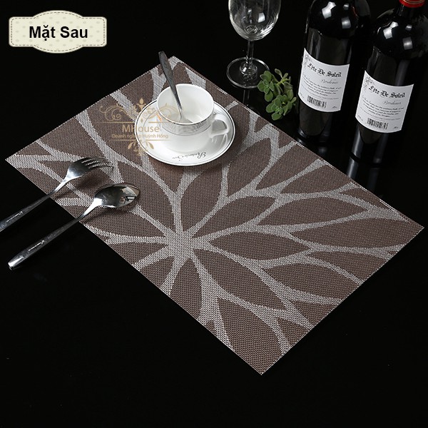 Combo 4 Tấm Lót Bàn Ăn Hoa Lá Cỏ Cây | BigBuy360 - bigbuy360.vn