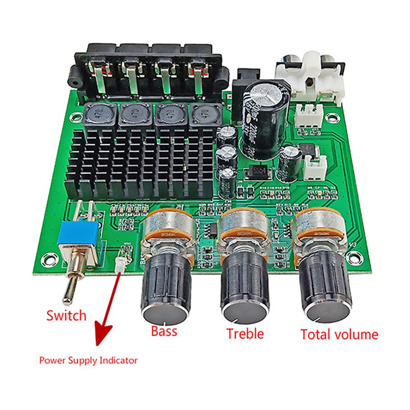 Bảng Mạch Khuếch Đại Âm Thanh Kỹ Thuật Số TPA3116D2 80Wx2 Kèm Vỏ