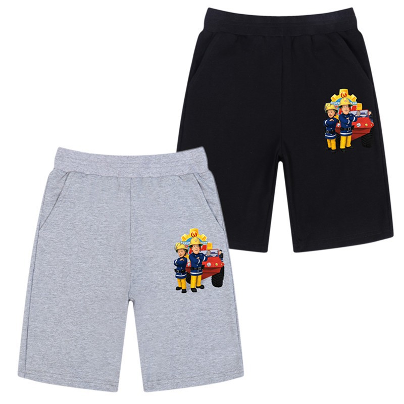 Quần cotton trẻ em họa tiết hoạt hình Fireman Sam cho trẻ 3-14 tuổi