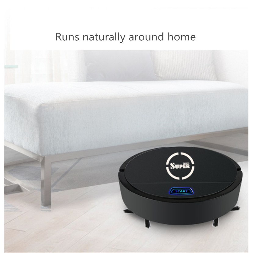 Robot hút bụi quét nhà SuperCleaner OneTouch (Black) - Home and Garden