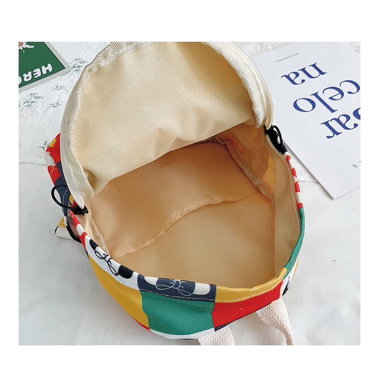 Balo canvas mini CHUWANGLIN họa tiết hoạt hình dễ thương cho nữ