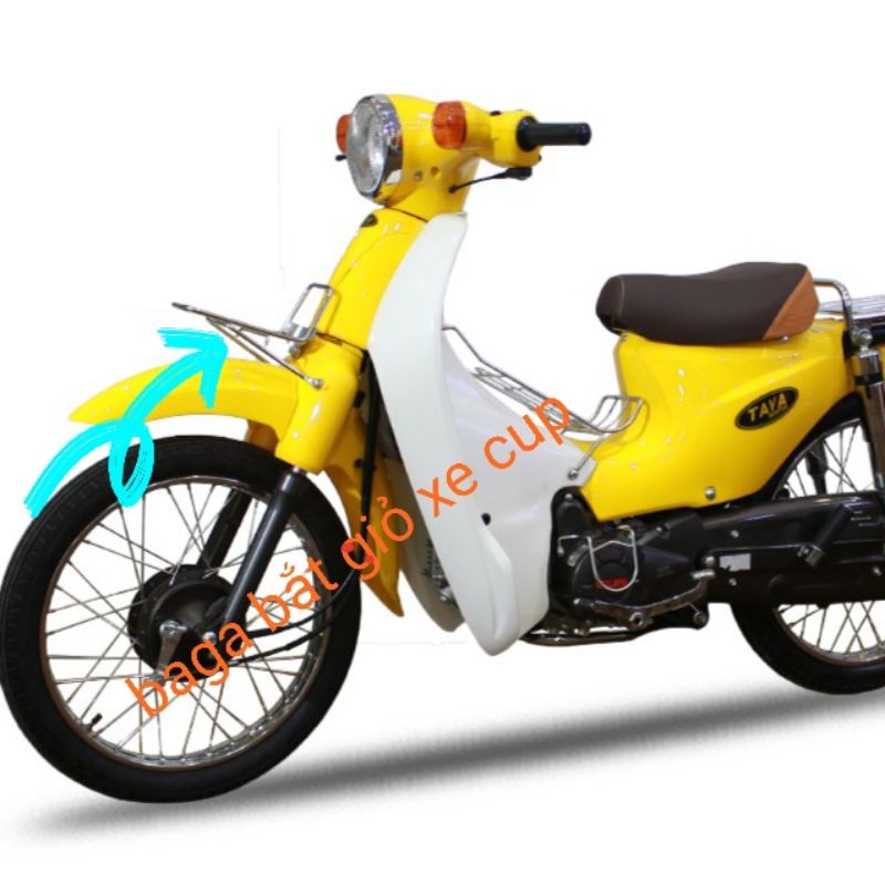 Baga bắt rổ (mũi mạ)inox  xe Cub 81, 82, taya 50cc học sinh, cub Lifan học sinh, việt thái