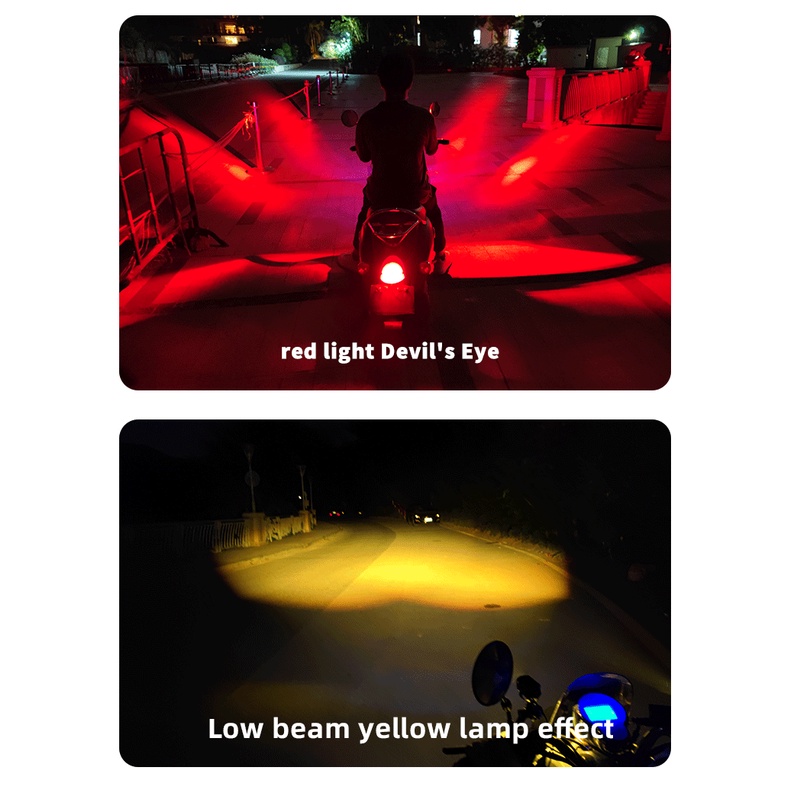 1 Cặp Đèn led mini Chiếu Sáng Cho Xe Mô Tô