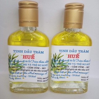 FREE SHIP TOÀN QUỐC 11 chai tinh dầu tràm Huế tràm vàng chính gốc Huế