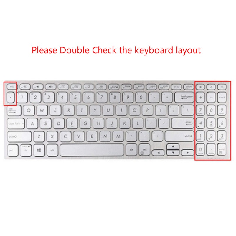 Miếng Dán Bàn Phím Silicon Mềm Siêu Mỏng Cho Asus Y5100Ub8250 15.6 Inch Ốp