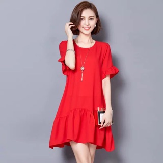 Đầm suông đuôi cá tay bèo 