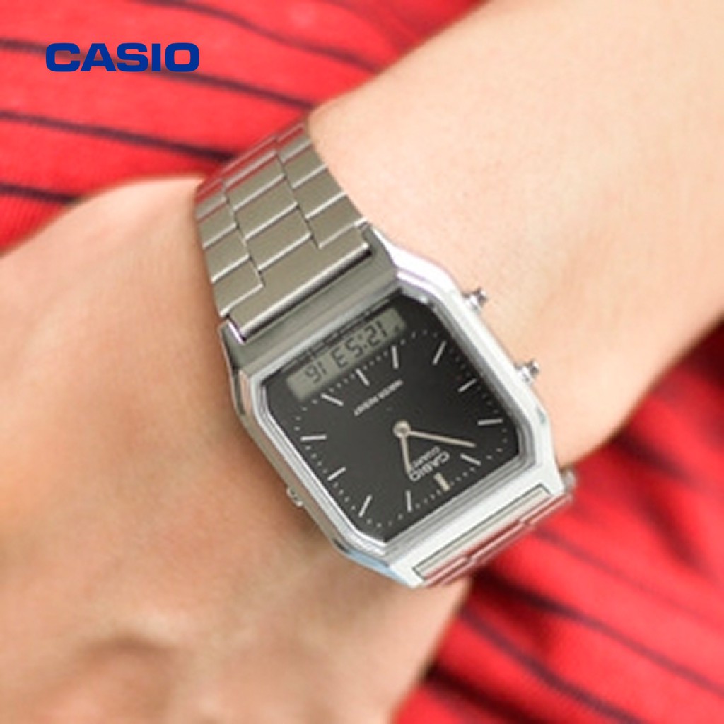 Đồng hồ nam CASIO AQ-230A-1DHDF/AQ-230A-1DMQ chính hãng - Bảo hành 1 năm, Thay pin mi