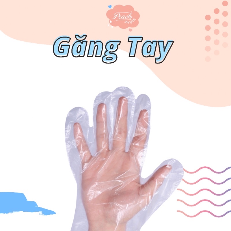 Găng tay nilon tặng kèm của Peach.bygat