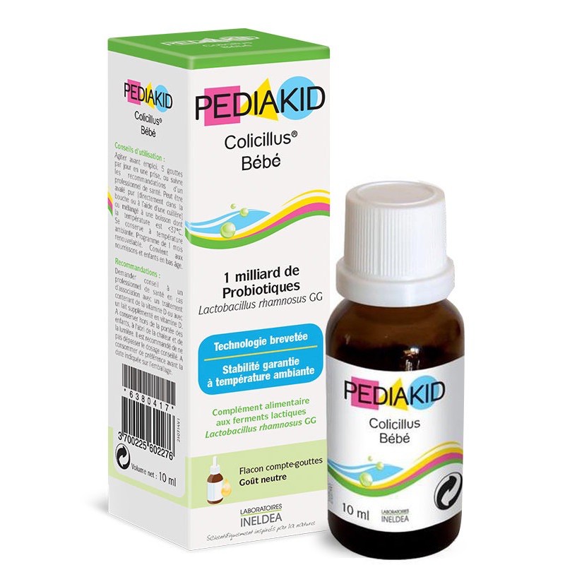 Pediakid Colicilus BéBé - Men Vi Sinh Dạng Giọt 10ml . Cho Bé Một Hệ Tiêu Hóa Khỏe Mạnh - Pháp