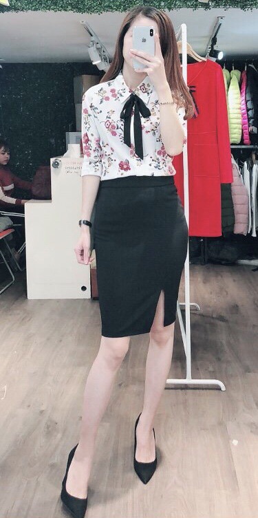 Chân váy ôm công sở xẻ sau và xẻ trước | BigBuy360 - bigbuy360.vn
