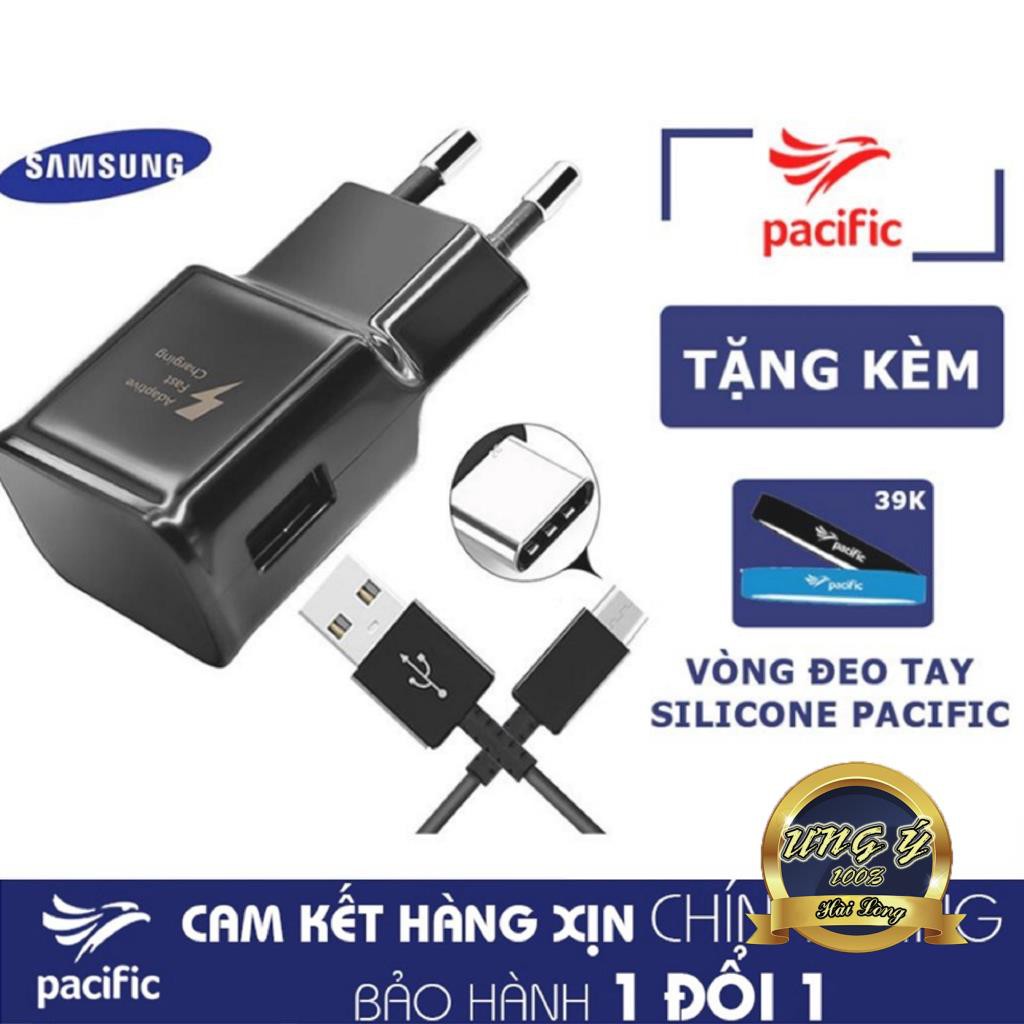 Bộ Sạc Nhanh Samsung Galaxy S8, S9, S8 Plus, S9 Plus, Note 8 + Tặng Que Chọc Sim Pacifc