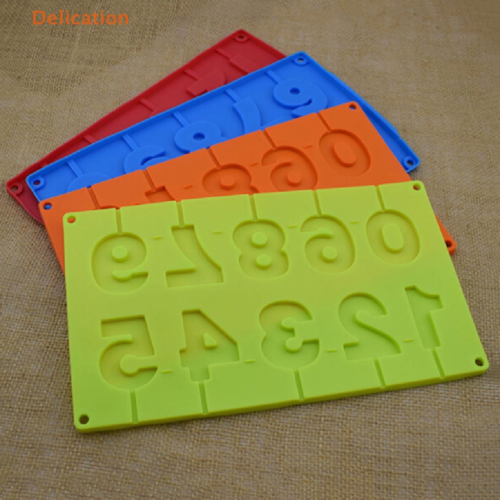 Khuôn Silicone Làm Bánh Kẹo Hình Số 0-9 3D