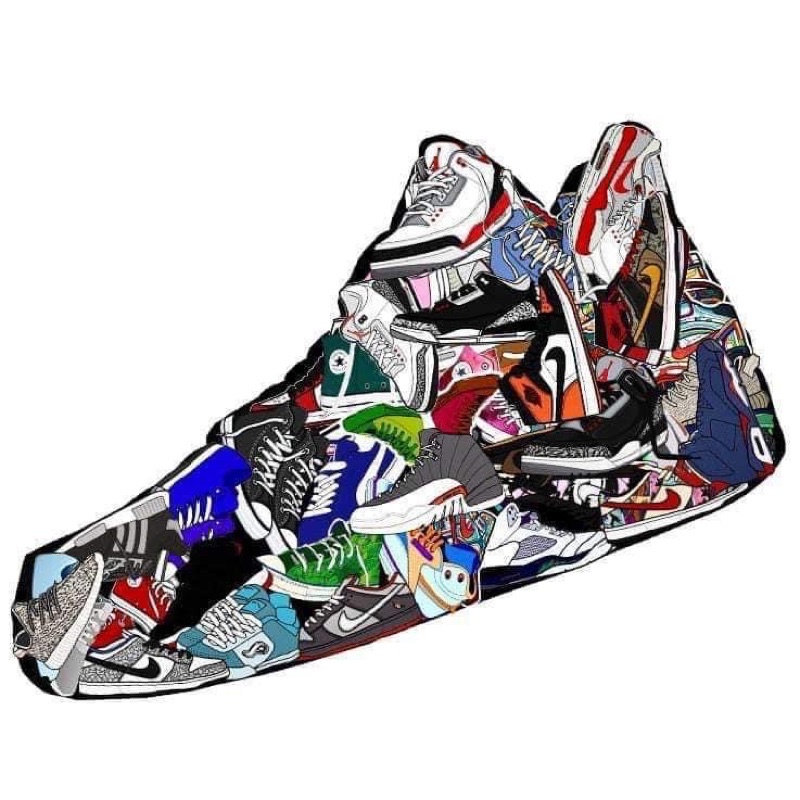 Set 50 Sticker Sneaker