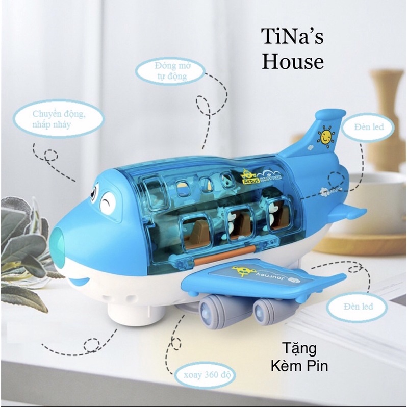 (Tặng Kèm Pin) Xe Ô Tô Đồ Chơi Xoay Được 360 Độ Phát Sáng Và Nhạc Cho Bé, Đồ Chơi Máy Bay Đa Chức Năng Cao Cấp.