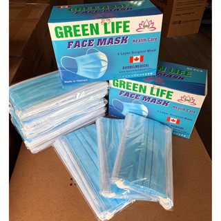 Khẩu Trang Y Tế Kháng Khuẩn GreenLife - 1 hộp 50 chiếc