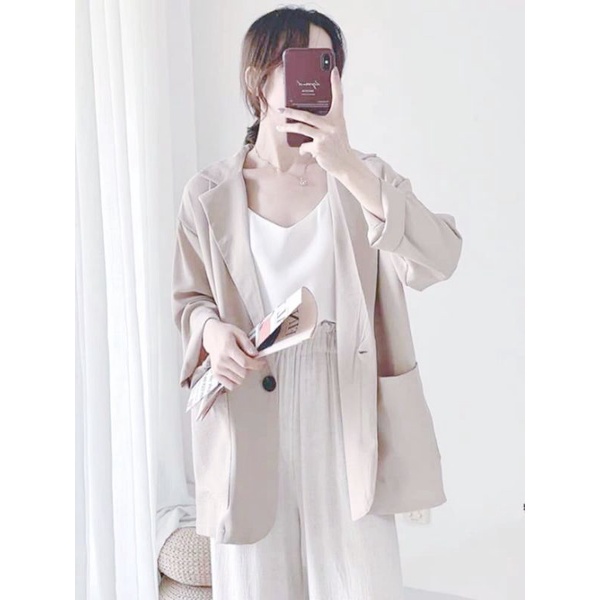 [CÓ VIDEO] ÁO VEST KHOÁC BLAZER NỮ 1 LỚP THẬT 100%