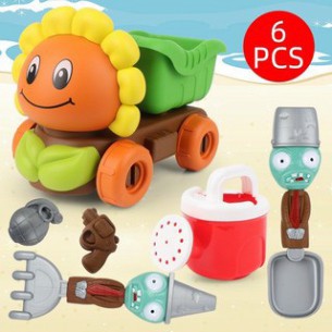 Bộ đồ chơi oto xúc cát 6 chi tiết thỏa sức sáng tạo cho bé .T