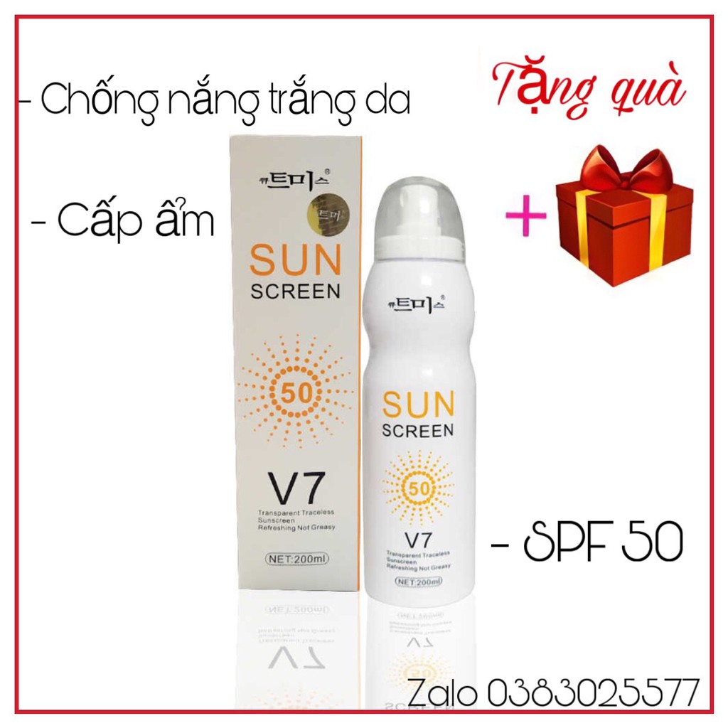 [ Tặng Quà ] Kem Chống Nắng Sun Sceen V7 Chống Nắng Tối Ưu Trắng Da Chống Thấm Nước | BigBuy360 - bigbuy360.vn