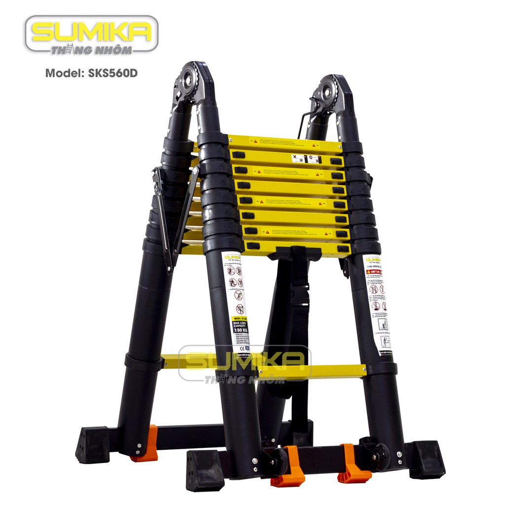 Thang nhôm rút đôi Sumika SKS560D (2.8M+2.8M) - Sơn tĩnh điện