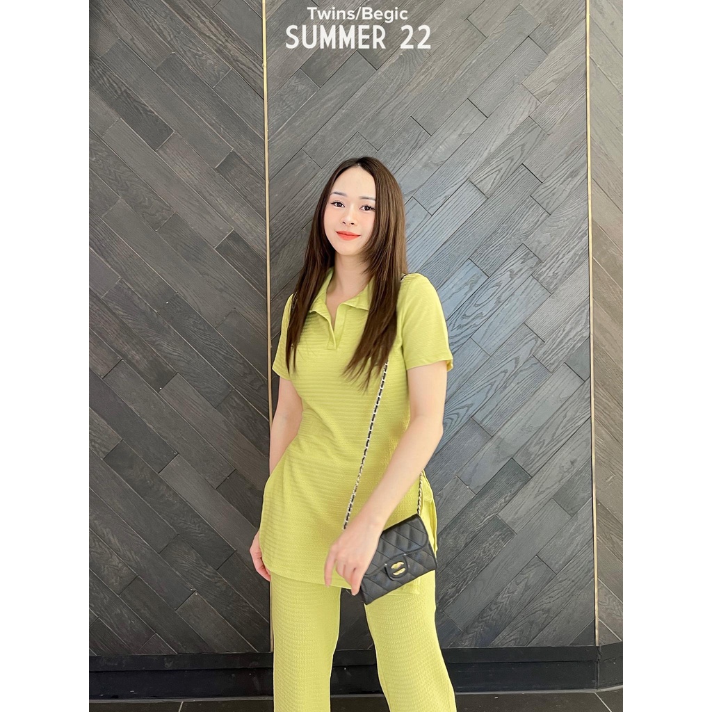 Set đồ nữ cotton tăm lượn sóng MÀU MỚI (Wavy cotton toothpick set)