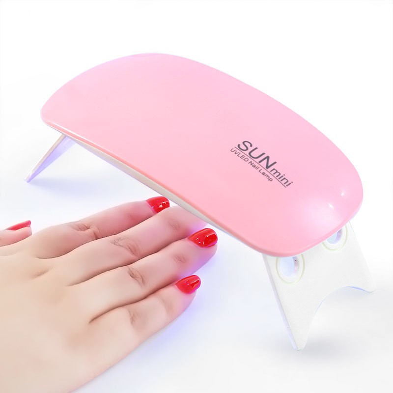 Đèn LED 6W sấy khô sơn gel móng UV kèm cáp USB tiện lợi