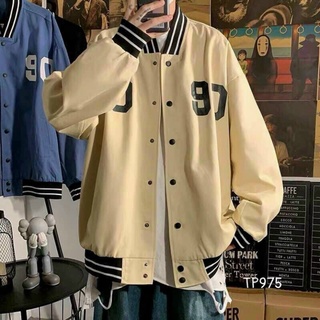 Áo Khoác Dù BOMBER Số 90 Unisex Form Rộng Tay Dài Ulzzang 2 Lớp Dày Dặn Unisex Nam Nữ
