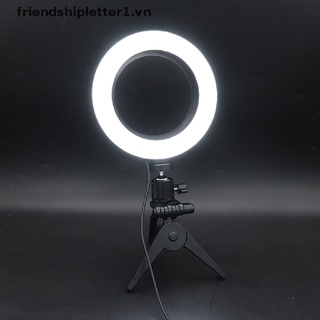Đèn LED dạng tròn 6" có thể điều chỉnh độ sáng để quay video/ chụp ảnh cho điện thoại