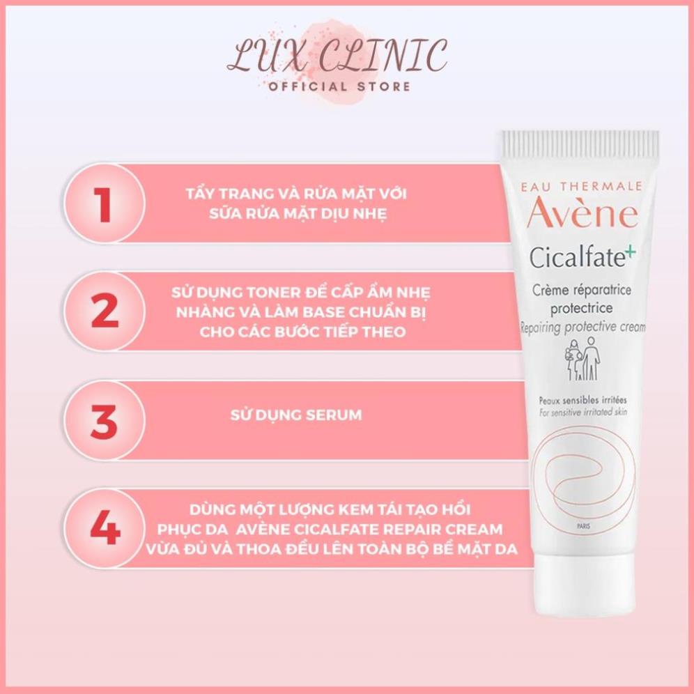 Kem dưỡng ẩm phục hồi da tổn thương Avène Cicalfate Repairing Cream 15ml/40ml