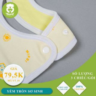Set 3 Yếm tròn ăn dặm Mipbi