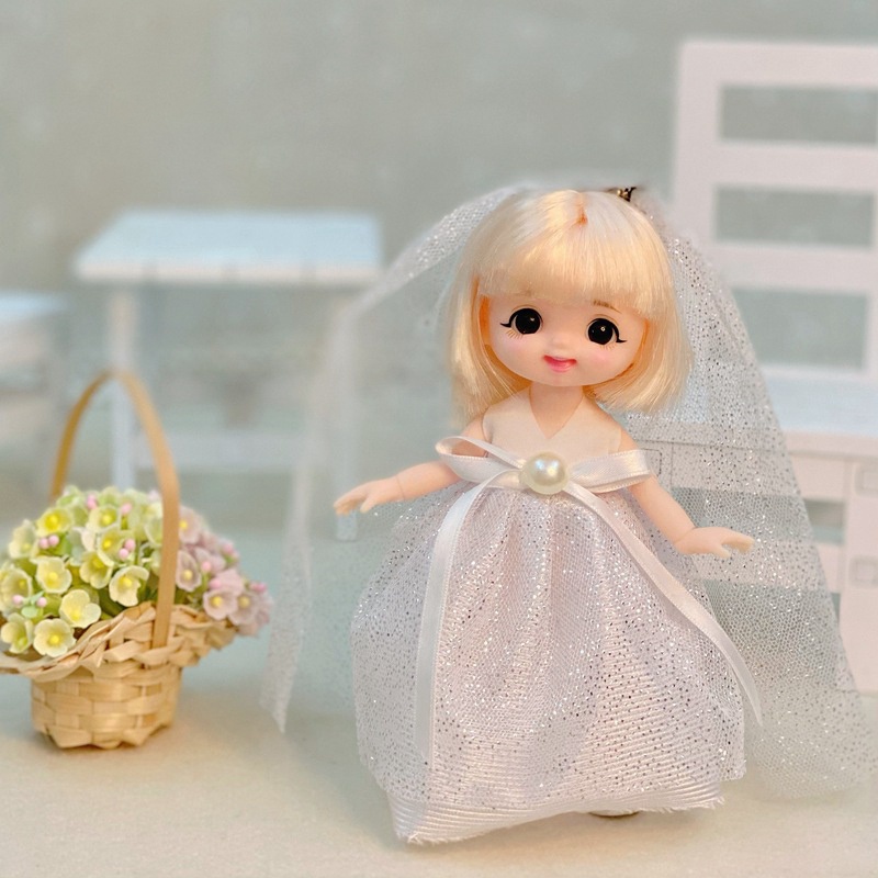 Búp Bê Bé Gái 17CM Mặc Quần Áo Dễ Thương