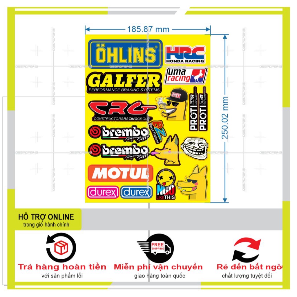 LOGO STICKER DÁN XE MÁY M33 - SHINDECAL2