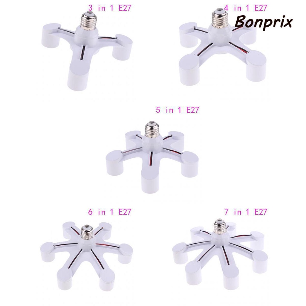 Đuôi Đèn Chia Cổng 3 / 4 / 5 / 6 / 7 In E27 Sang E27