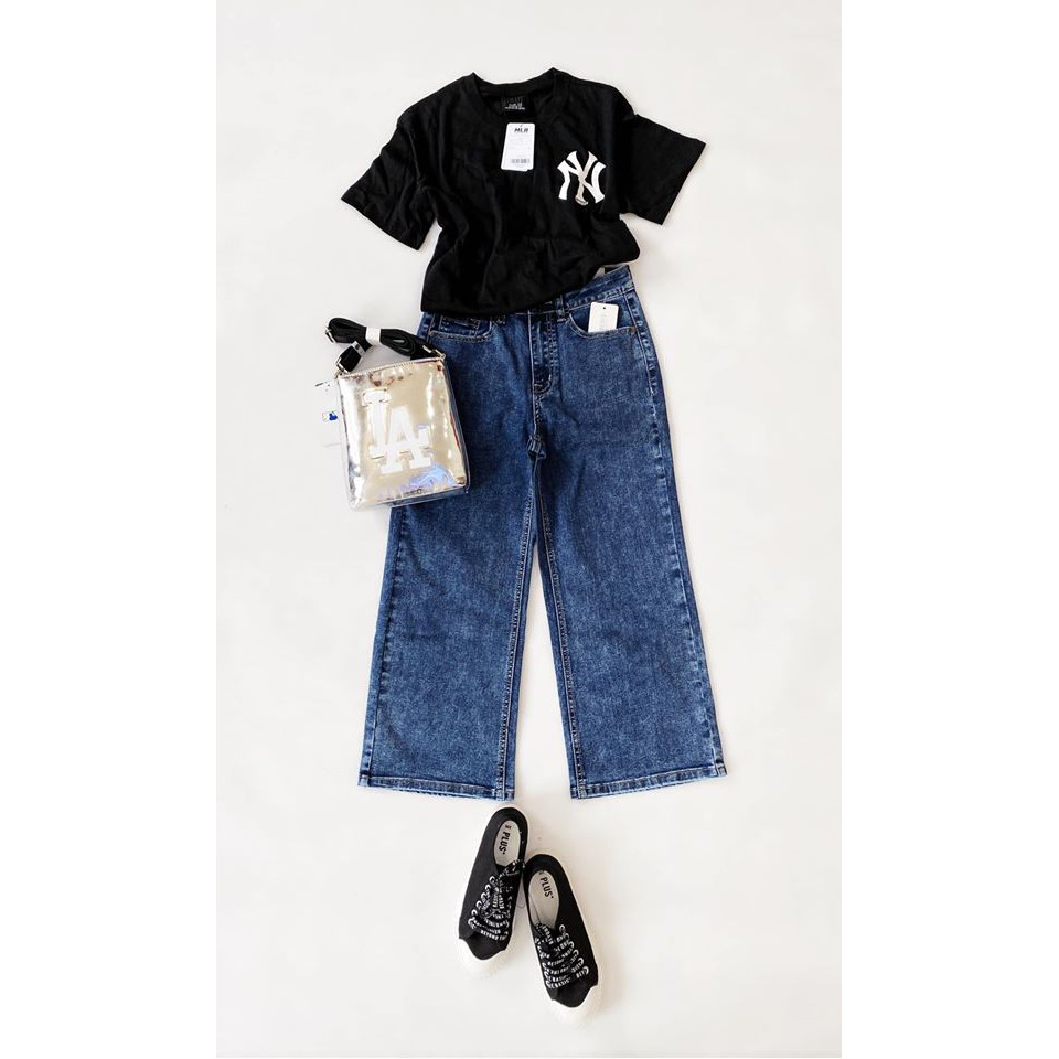 Quấn jeans BSK culottes WashAcid - form nhỏ