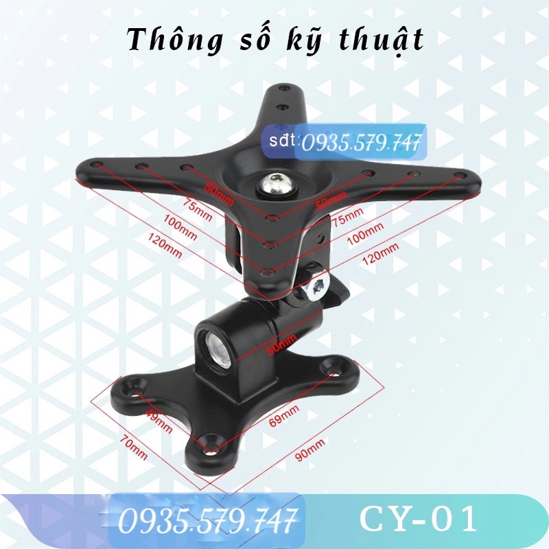 CY-01 - Giá treo màn hình máy tính - HỢP KIM NHÔM - Xoay đa năng -