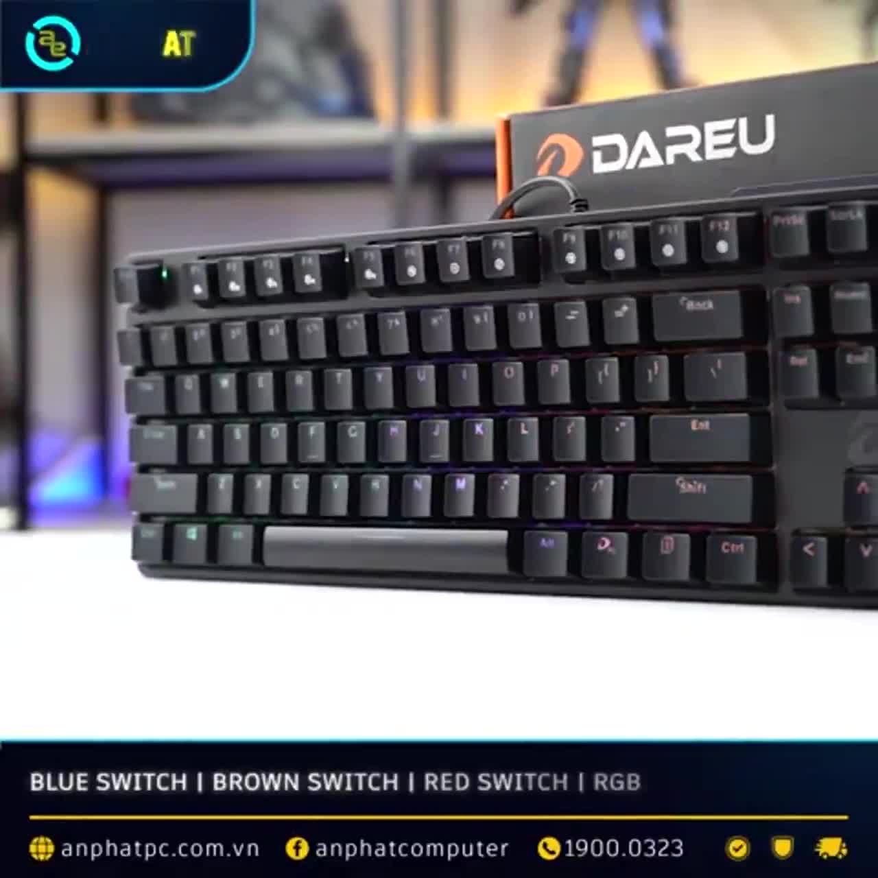 Bàn phím cơ Dareu EK87 Multi LED chính hãng bảo hành 24 tháng | BigBuy360 - bigbuy360.vn