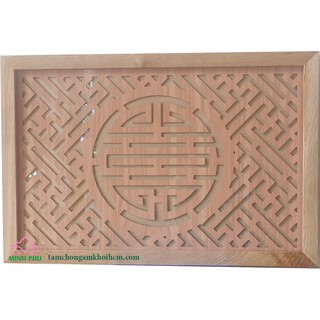 Miếng ốp trần chống khói hương giữ tường nhà sạch sẽ kích thước 41x61cm cho ban thờ 1 bát hương nhà chung cư