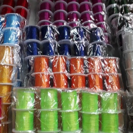 Dây cước thun lụa xỏ vòng hạt cuộn 10m