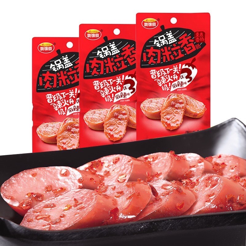Xúc Xích Sụn Gà Cay Ăn Liền 1 gói 4 viên 20g ❤️FREESHIP❤️ Xúc Xích Cay Hồ Nam Ăn Vặt Trung Quốc | Dacheng Food | BigBuy360 - bigbuy360.vn