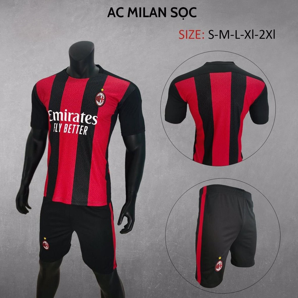 Bộ Bóng Đá CLB AC Milan Sân Nhà 20/21