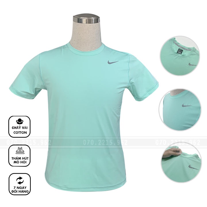 Áo Phông Nam Nike Cao Cấp Thể Thao Xuất Khẩu, Chất Thun Cotton Mát Lạnh, Áo Phông Nam Đẹp