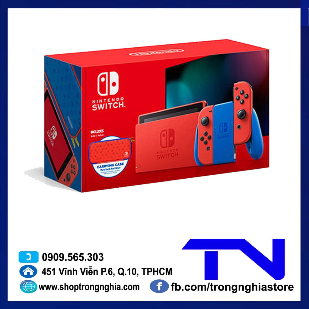 [Mã ELHAMS5 giảm 6% đơn 300K] Máy Nintendo Switch V2 Mario Limited Edition - Bảo hành 12 tháng