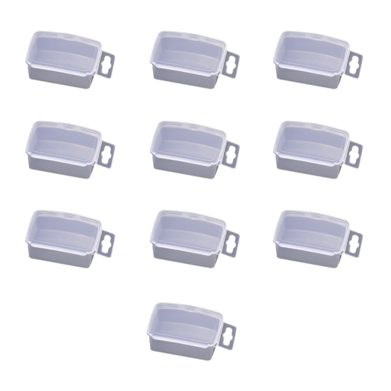 Set 10 Hộp Nhựa Trong Suốt Đựng Trang Sức Tiện Dụng