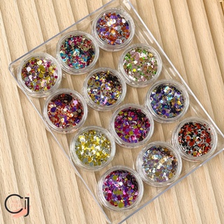 Set nhũ tròn mix màu