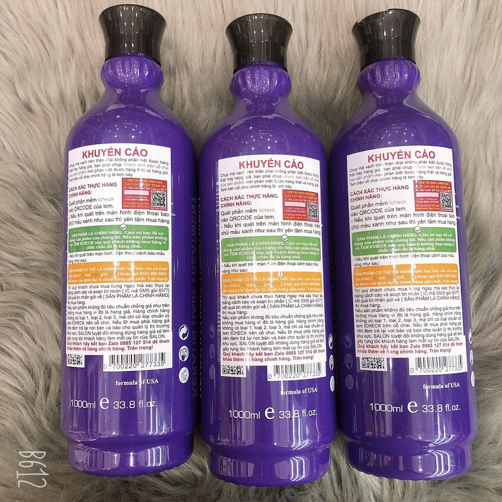 Keratin Complex NANO phục hồi tóc nát, hư tổn, làm thẳng tóc 1000ml