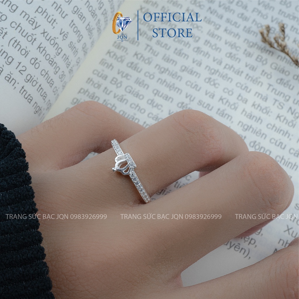 Nhẫn Bạc Nữ JQN N38 Mẫu Nhẫn Vương Miện Nhỏ Xinh