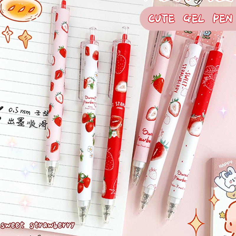 1 Bút mực gel đen dễ thương mẫu ngẫu nhiên dùng viết bài tiện dụng