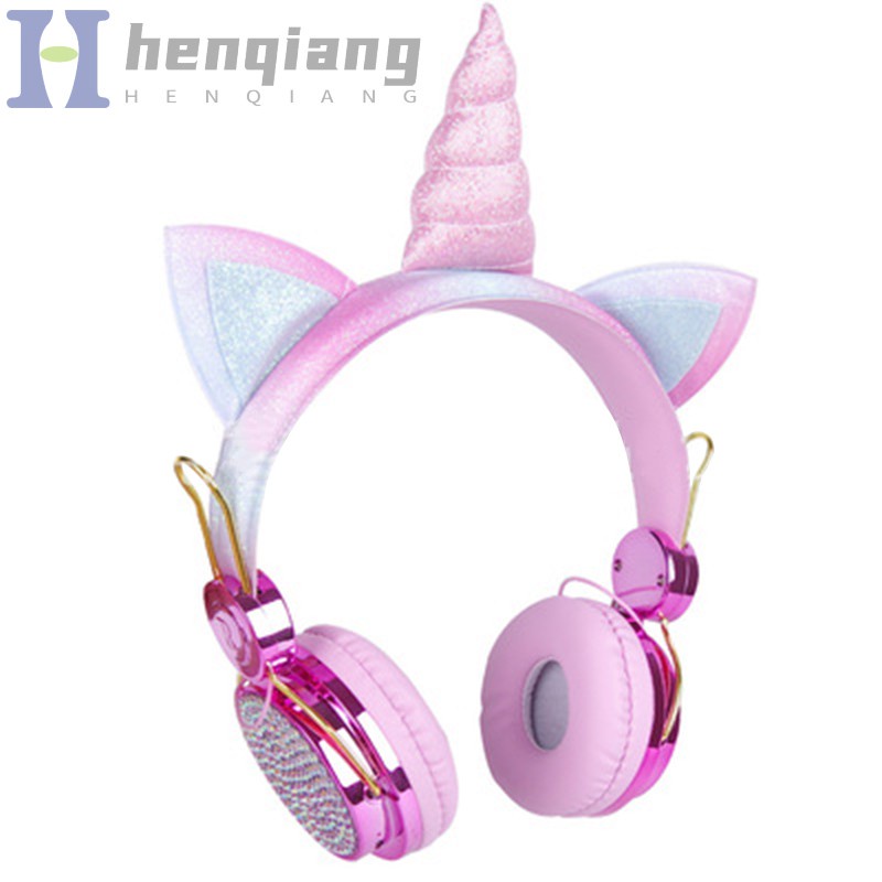 Tai Nghe Chụp Tai Có Dây Hình Kỳ Lân Dễ Thương Cho Nữ | BigBuy360 - bigbuy360.vn