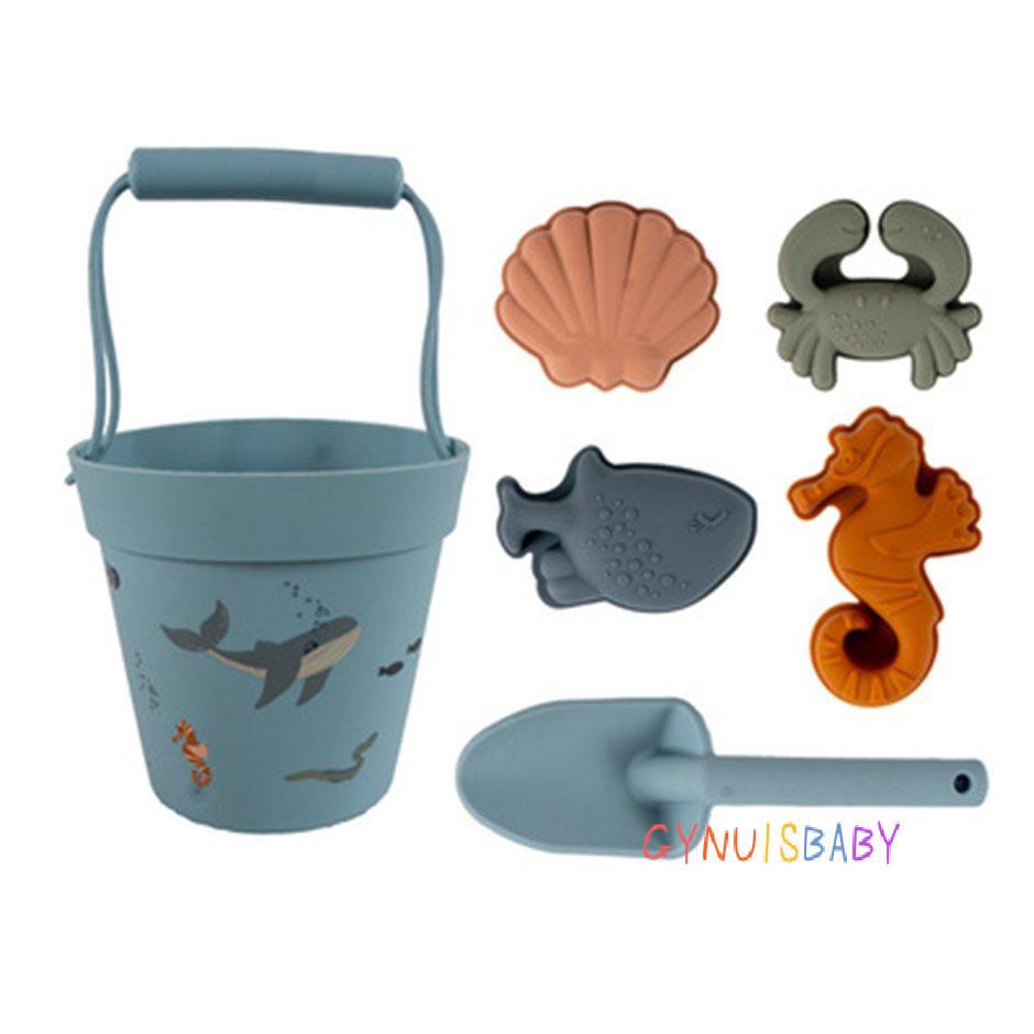 【GYB】Children Beach Toys Kids Slicone Summer Dig Sand Tool With Shovel For Kids