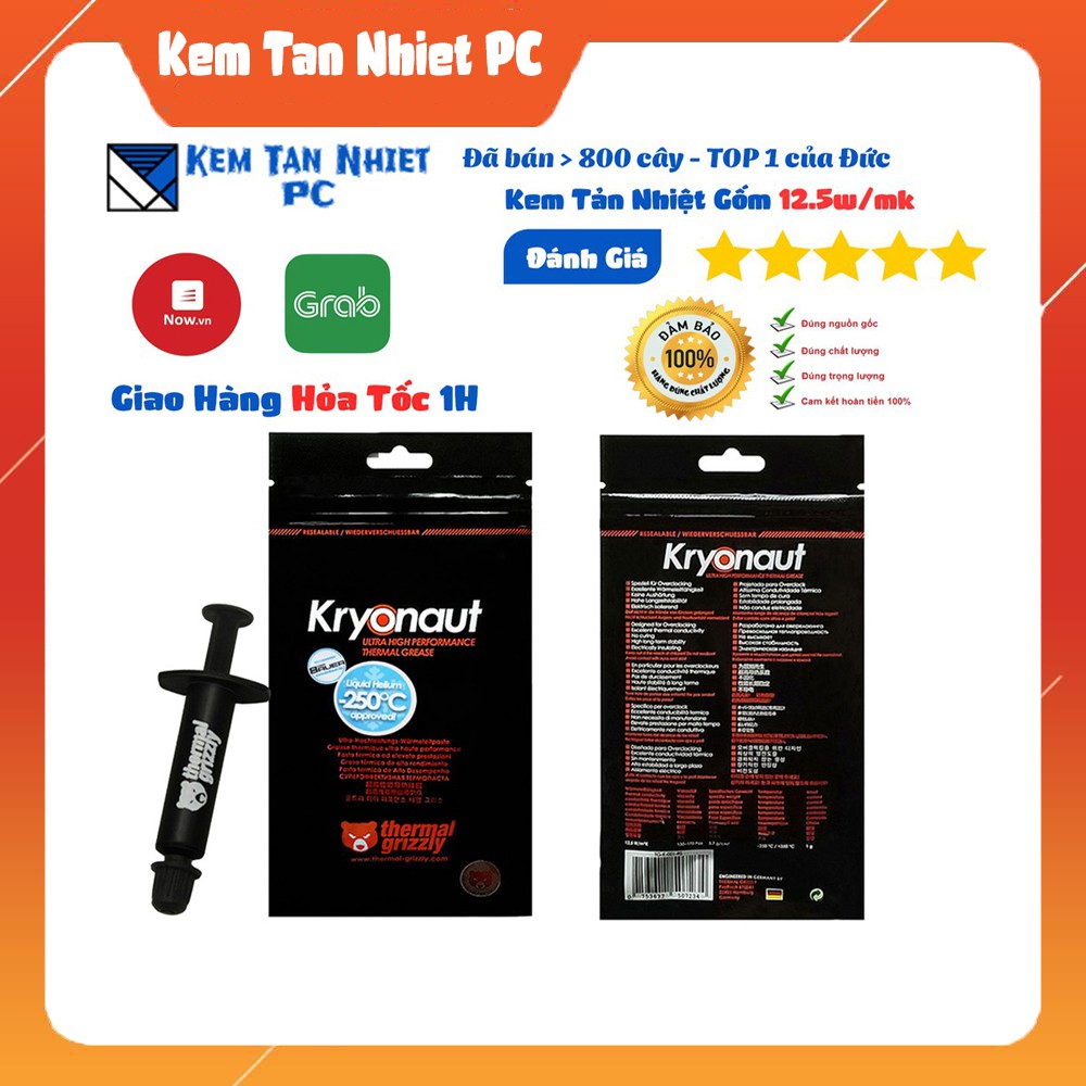 Keo Tản Nhiệt Thermal Grizzly Kryonaut 1g - Chính Hãng