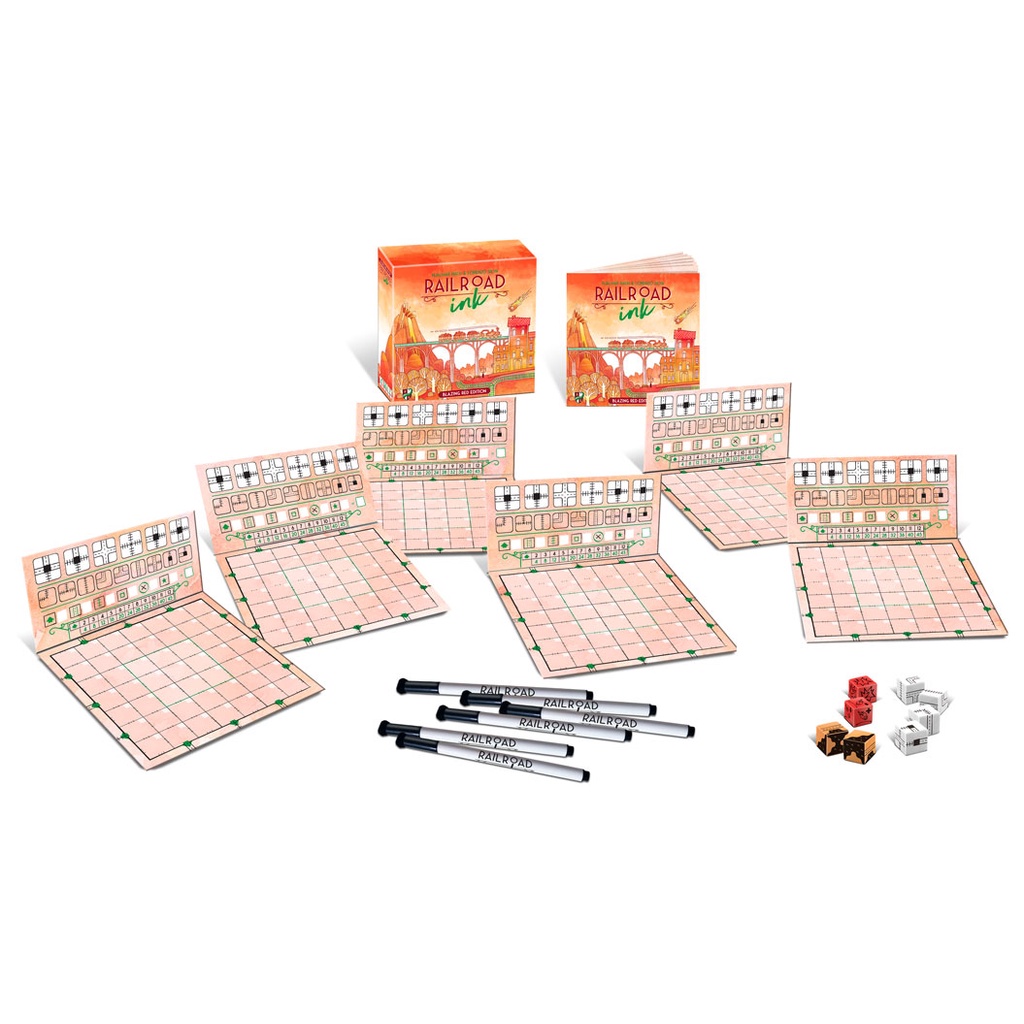Railroad Ink: Blazing Red Edition - Trò Chơi Board Game